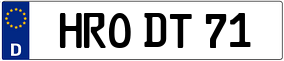 Trailer License Plate